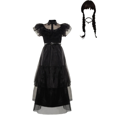 Déguisement Mercredi Addams dansant pour Femme |[Boutique Halloween