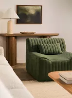 Le fauteuil modulable mousse haute densité de Norka Living - vert