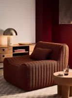 Le fauteuil modulable mousse haute densité de Norka Living - brun