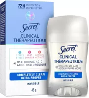 Antisudorifique et déodorant solide invisible Secret Clinical Strength