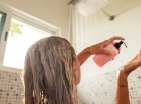 Photo de profil Shampoing bleu