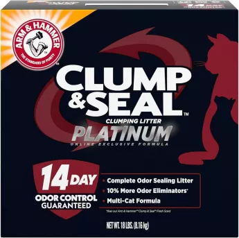Litière agglomérante pour chat ARM & HAMMER Platinum