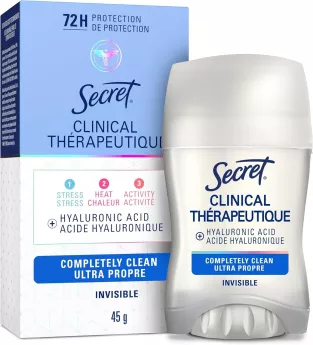 Antisudorifique et déodorant solide invisible Secret Clinical Strength