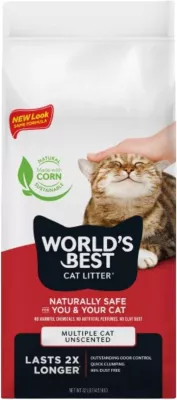 Litière agglomérante de World's Best Cat Litter