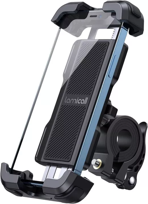 Support Vélo Smartphone Universel – Fixation Rapide, Amorti Anti-vibration, Rotule 360° (compatible 4.7-6.8 Pouces)