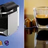 La machine Nespresso Pixie De'Longhi avec une tasse de café