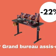 -22% sur ce grand bureau assis-debout ErGear