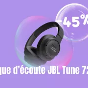 -45% sur le Casque d'écoute JBL Tune 720BT